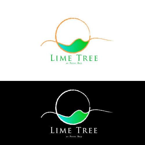 Fun and luxurious logo for a villa at Peter Bay