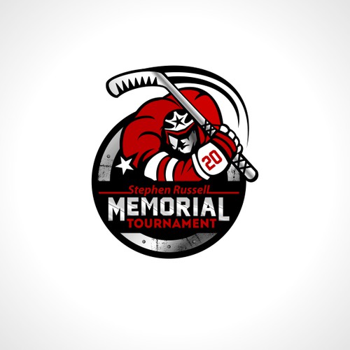 Create a Hockey Tournament Logo for the Stephen Russell Memorial Tournament