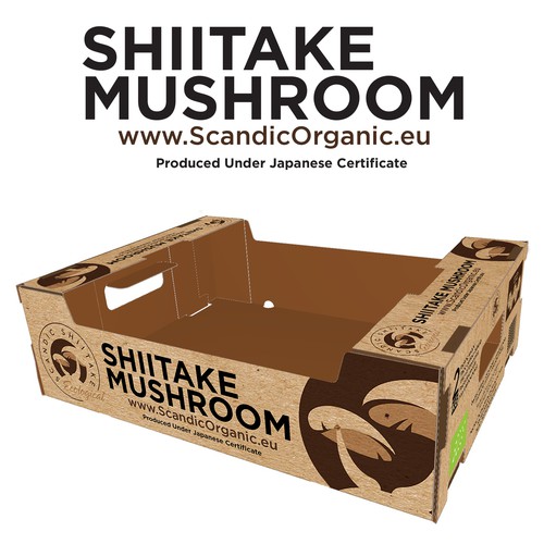 Tray Box Design for Scandic Shiitake