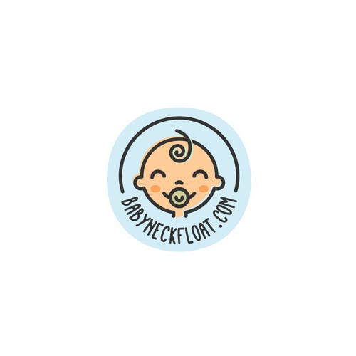 Cute and playful logo for new baby product