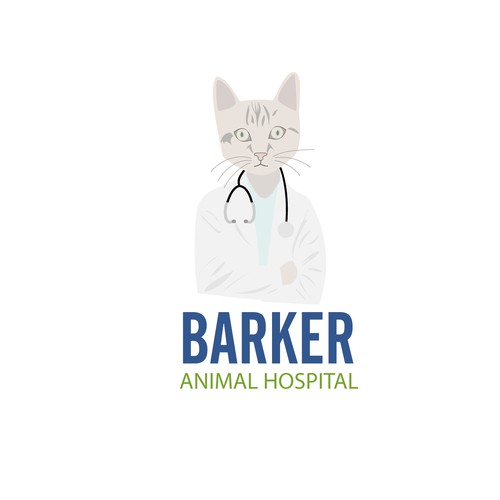 Create a custom logo for a new small animal veterinary hospital located in Chesapeake Virginia.