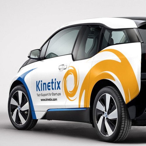 kinetix car decal