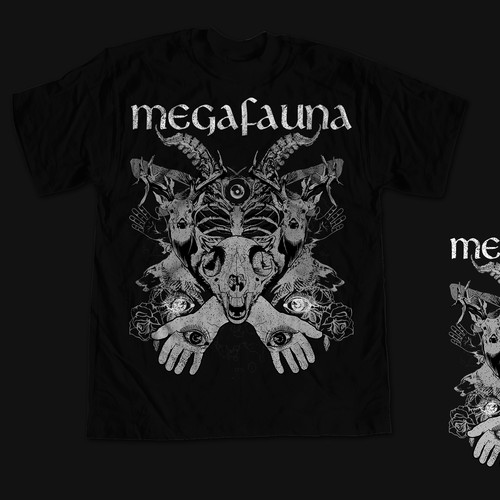 Create a T-Shirt for Austin rock band, Megafauna