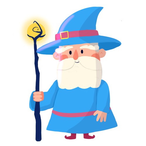 Create a wizard character for a startup