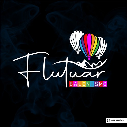 Logo Design Flutuar Balonismo