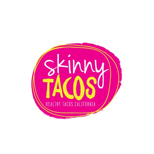 SKINNY TACOS - cool, simple, stylish logo
