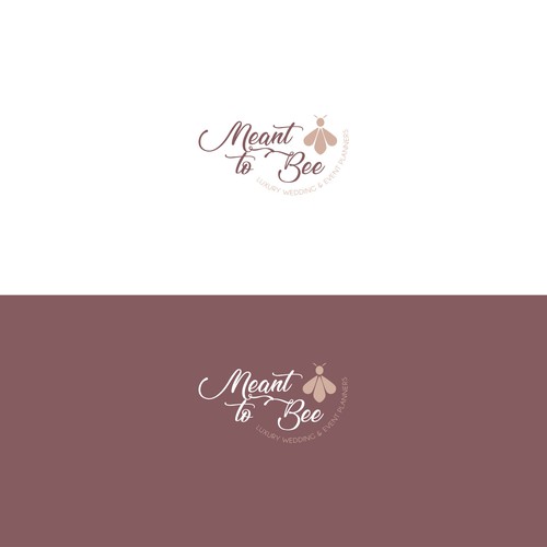 Romantic logo for a wedding planner