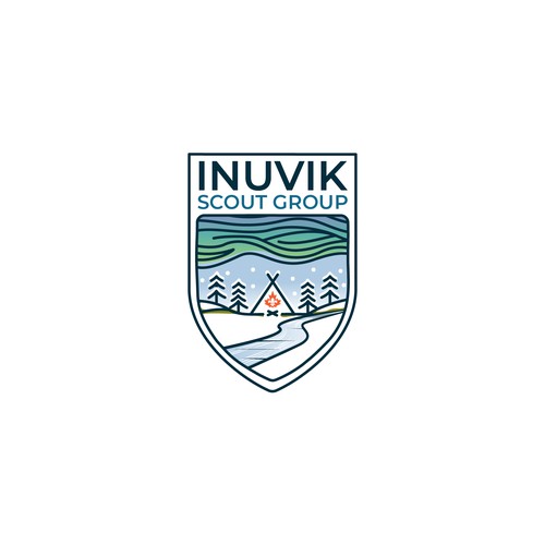 Minimalist Logo for Inuvik Scout Group