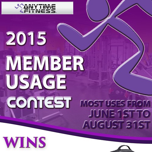 Anytime Fitness "Member Usage Contest" Poster