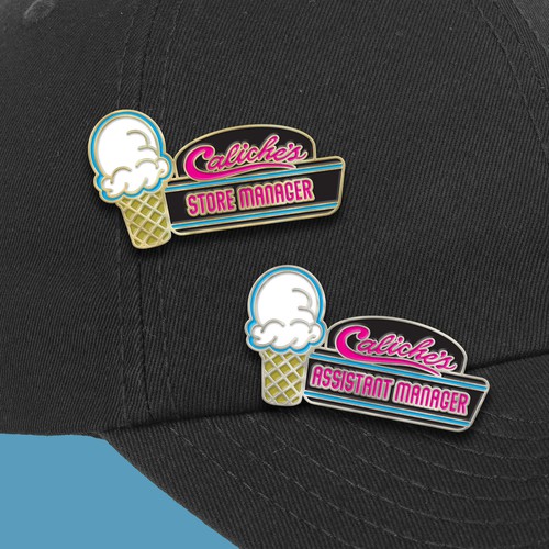 Custom Employee Hat Pins for an Ice Cream Shop!