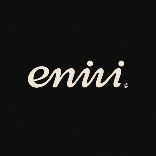 custom wordmark for enivi