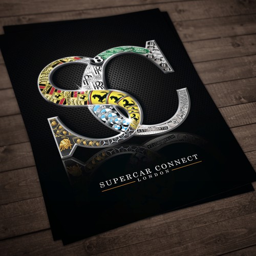 Create a flyer for a Supercar Broker dealing with Lamborghini & Ferrari in London