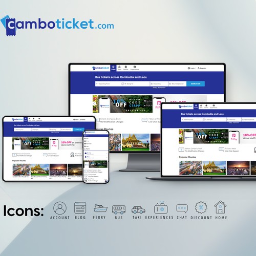 UI UX Design for a ticketing company