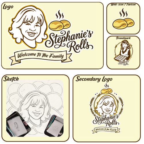 Stephanie’s Rolls | Artisanal Bakery Logo.