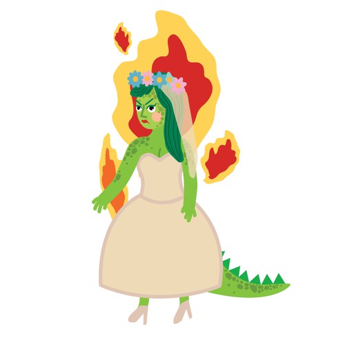 Bridezilla sticker/character