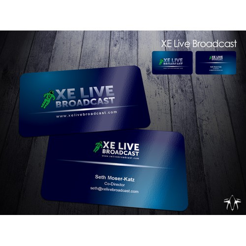 Live Streaming business card design