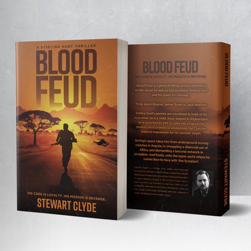 Blood Feud Book Cover Design