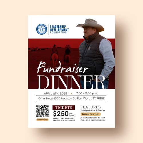 Fundraiser Dinner poster