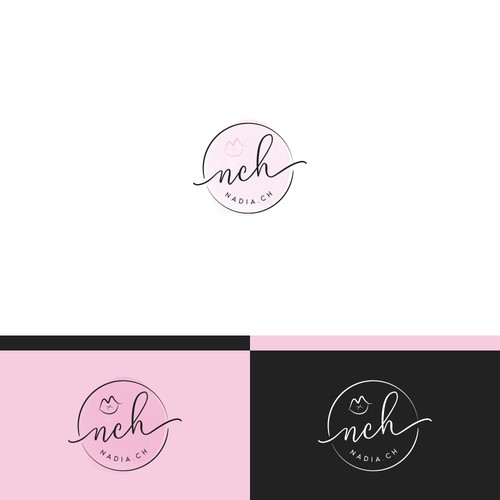 Feminine logo for a lifestyle blogger.