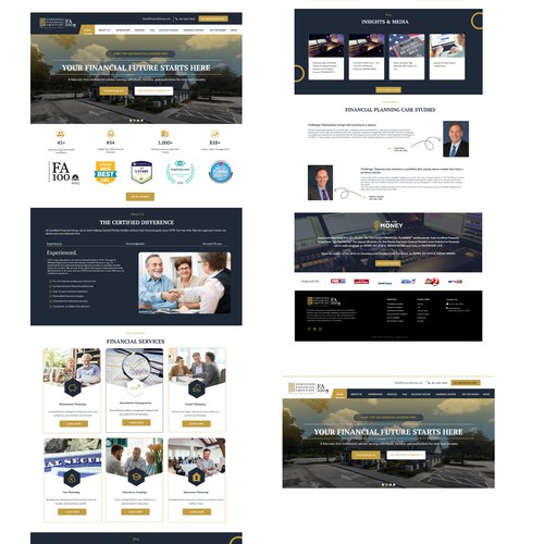 Finance website design