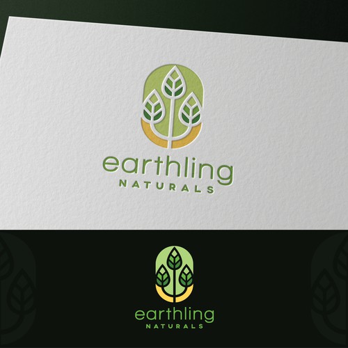 Logo for natural supplement company "Earthling Naturals"