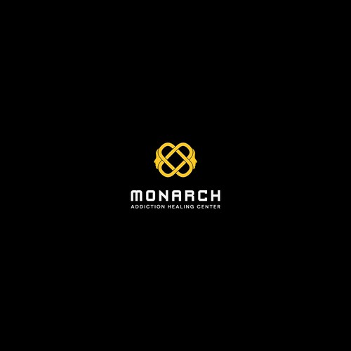 Logo concept for "Monarch - Addiction Healing Center"