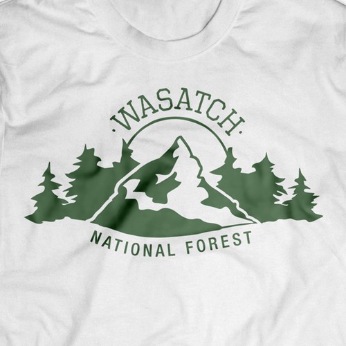 Wasatch National Forest T Shirt Design