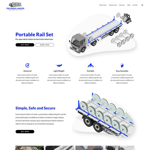 The Wheel Hauler Logo & Wix website