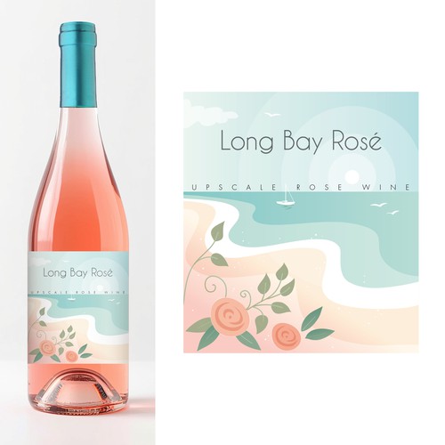 Etiqueta para botella de vino