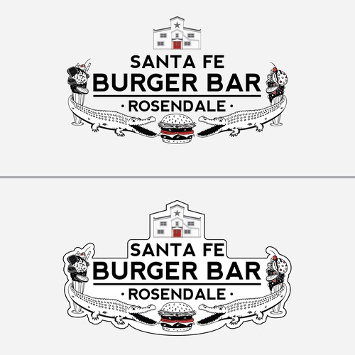 Logo Concept for Santa Fe Burger Bar - Final Pass 2