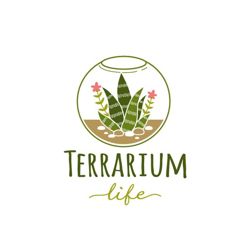 Logo concept for terrarium blog