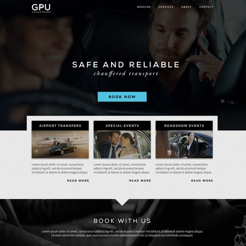 Web Design for Chauffered Transport Company