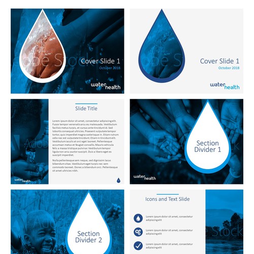 PowerPoint template for WaterHealth