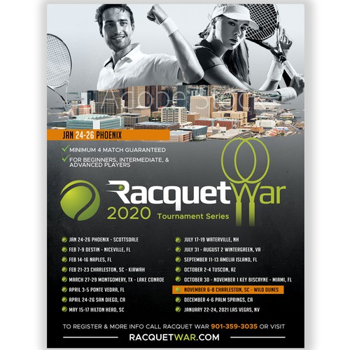 Sport tennis flyer