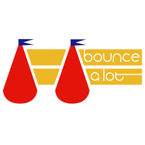Bright logo concept for bounce house rental