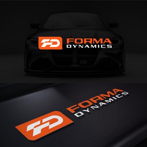Modern logo concept for car body kit design.