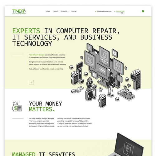 Web design for Technology Company