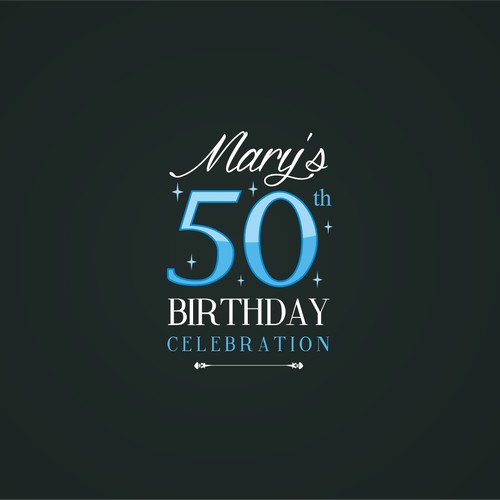 Poster Design for Mary's 50th Celebration
