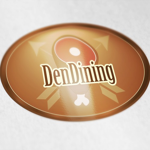 Caveman style logo.