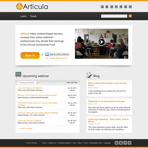 New website design wanted for Articula