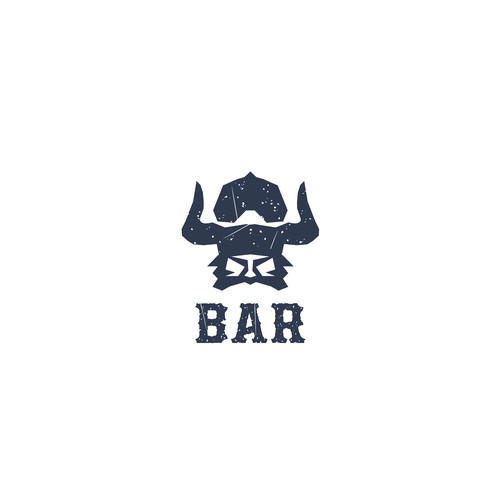 Masculine logo concept for bar&restaurant