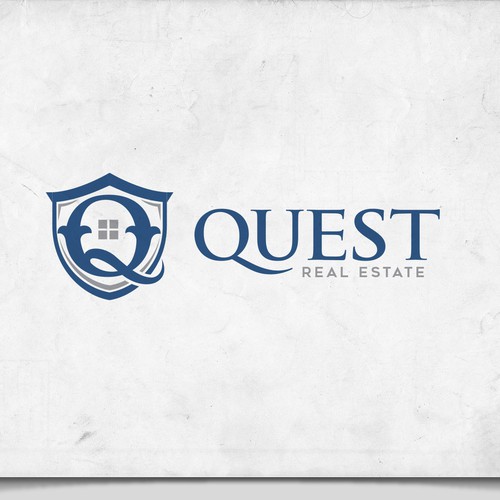 Classy Elegant Logo For Quest Real Estate