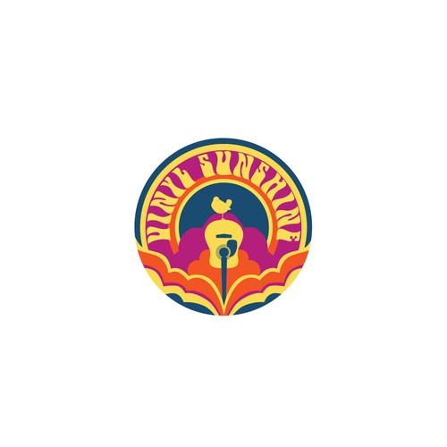 Retro logo for a sunshine pop band 