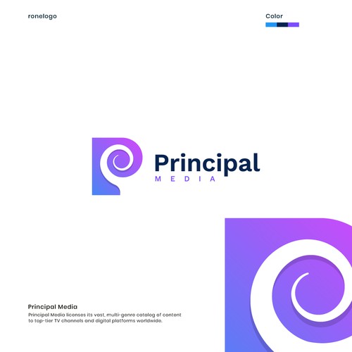 Simple Logo Design Proposal for Principal Media