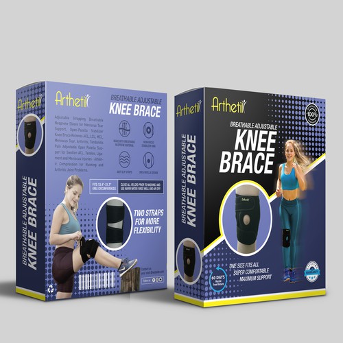 Product Packaging Box For a comfortable Knee Support Brace