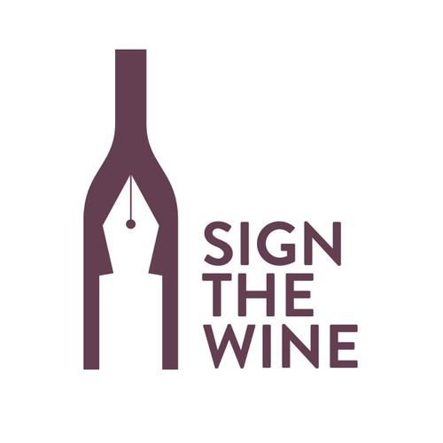 Create a Logo for our New Company called Sign The Wine