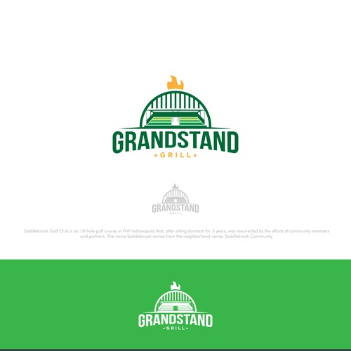 Bold Logo for Grandstand Grill
