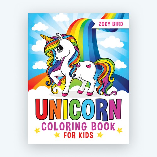 Unicorn Coloring Book for Kids Book Cover