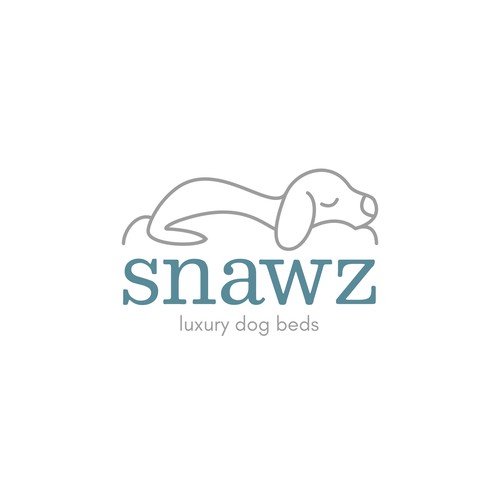 Minimal logo for Luxury Dog Bed Company