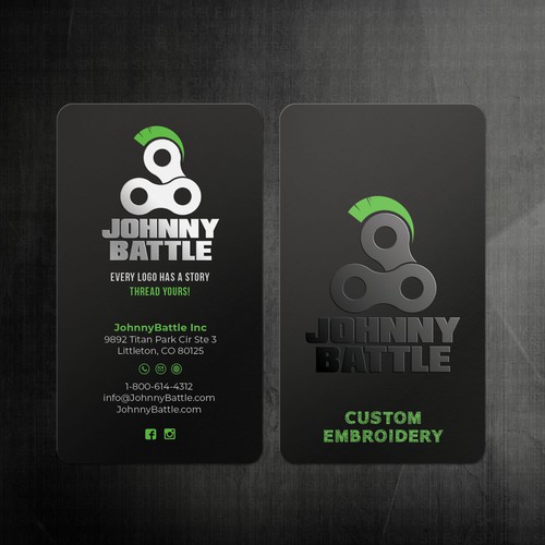 UV spot Business card
